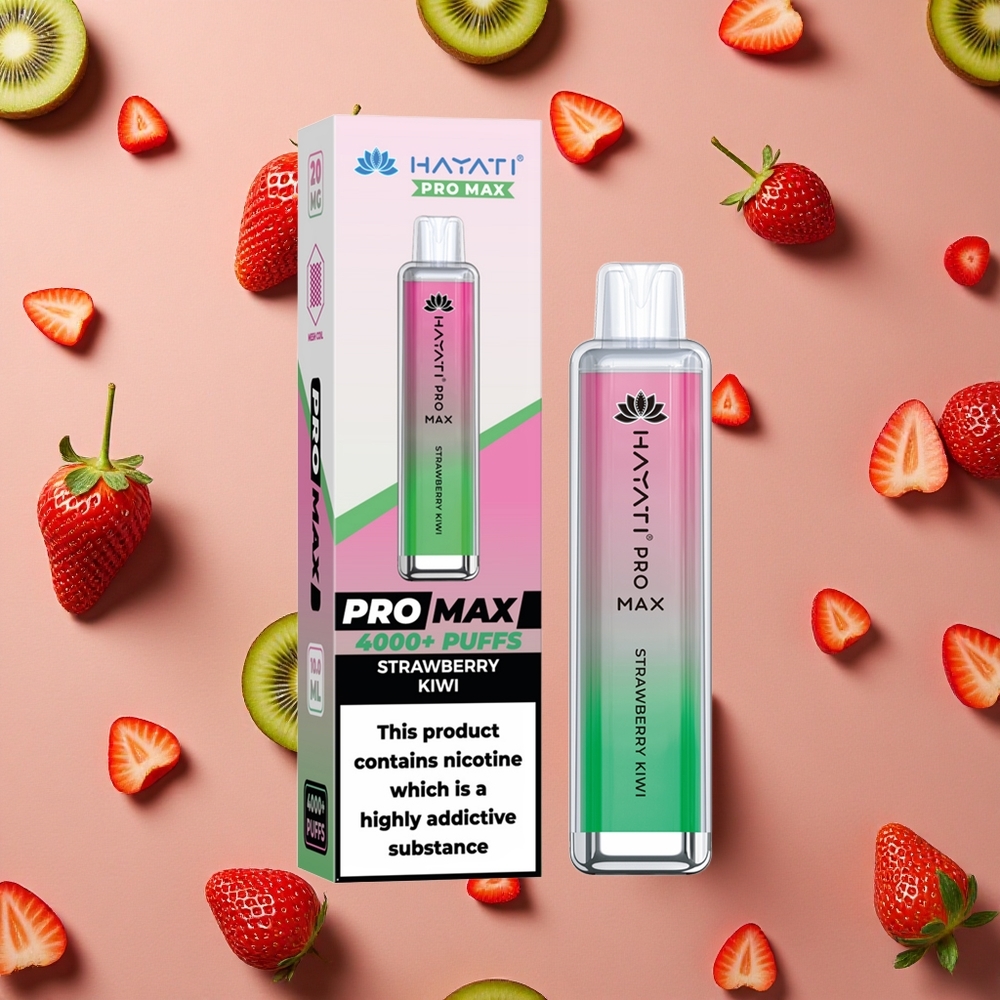 Hayati Pro Max 4000 Puffs Strawberry Kiwi 2%,5% Nicotine 1400mAh Battery