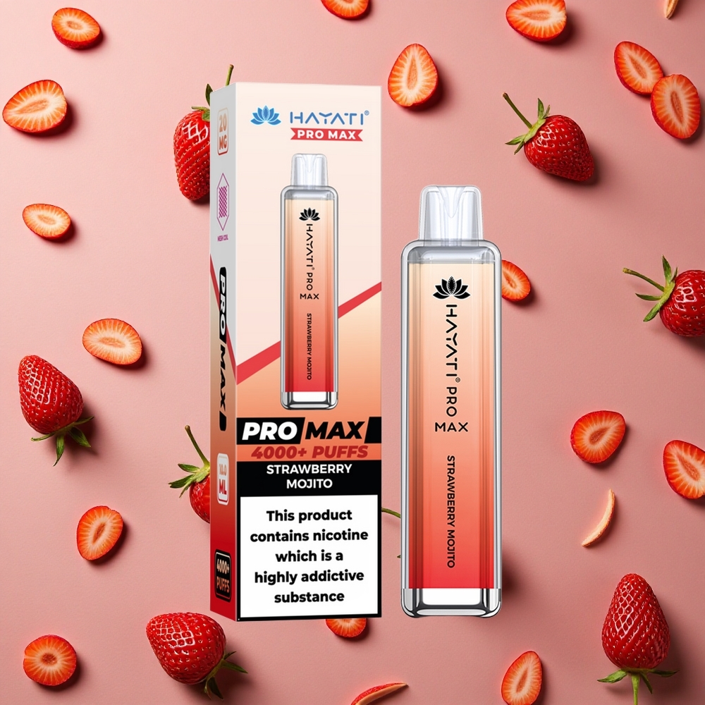 Hayati Pro Max 4000 Puffs Strawberry Mojito 2ml 2%,5% Nicotine