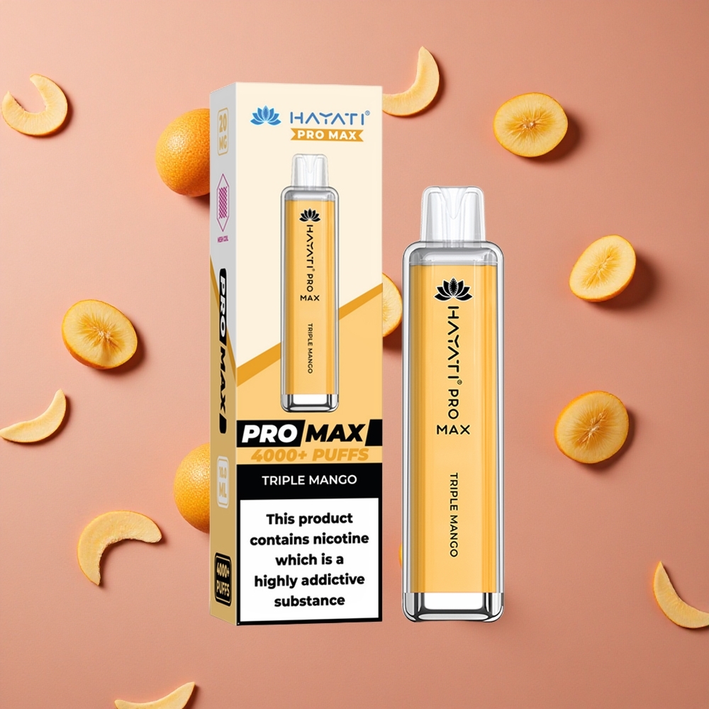 Hayati Pro Max 4000 Puffs Triple Mango 2ml 10ml Rechargeable