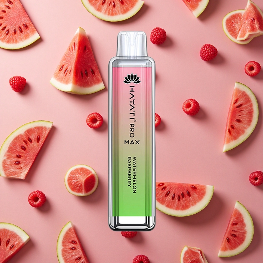 Hayati Pro Max 4000 Puffs Watermelon Raspberry Rechargeable TPD-Compliance
