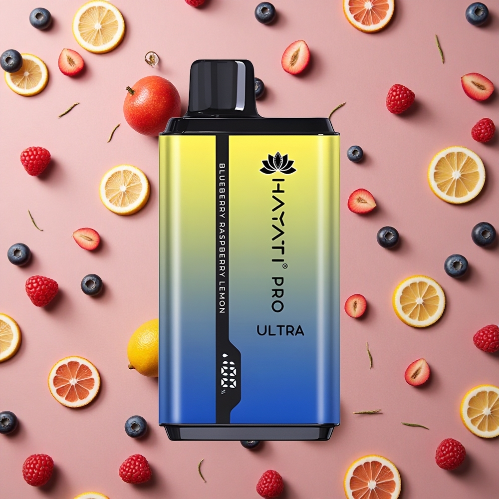 Hayati Pro Ultra 15000 Puffs Blueberry Raspberry Lemon 850mAh 2 12ml