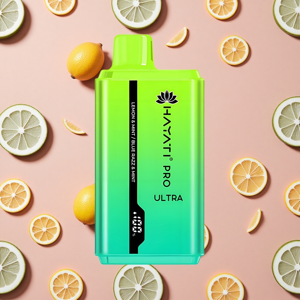 Hayati Pro Ultra 15000 Puffs Lemon Mint Blue Razz Mint 850mAh 24ml
