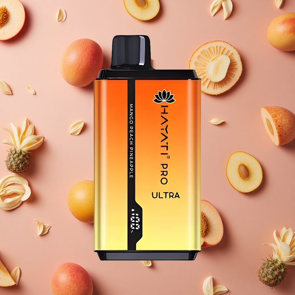 Hayati Pro Ultra 15000 Puffs Mango Peach Pineapple 850mAh 2 12ml