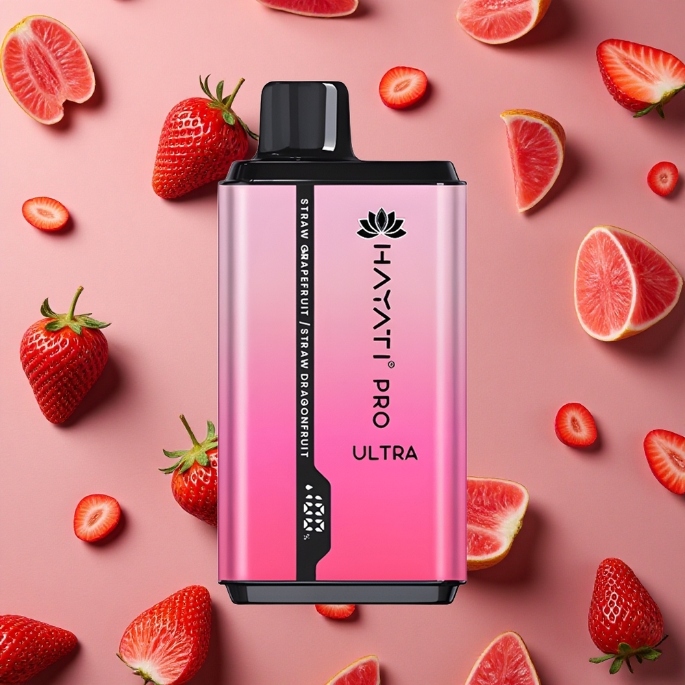 Hayati Pro Ultra 15000 Puffs Strawberry Grapefruit 850mAh 2 12ml