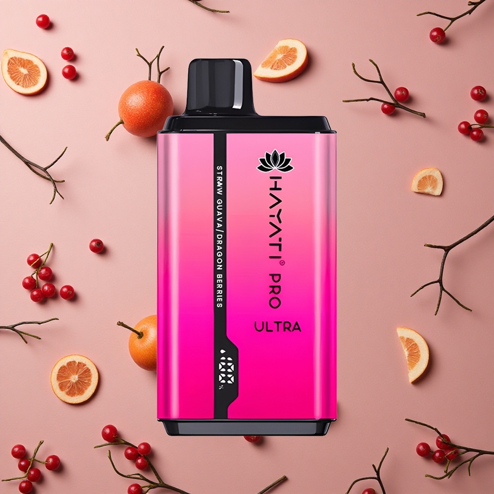 Hayati Pro Ultra 15000 Puffs Strawberry Guava 2 12ml 2% Nicotine