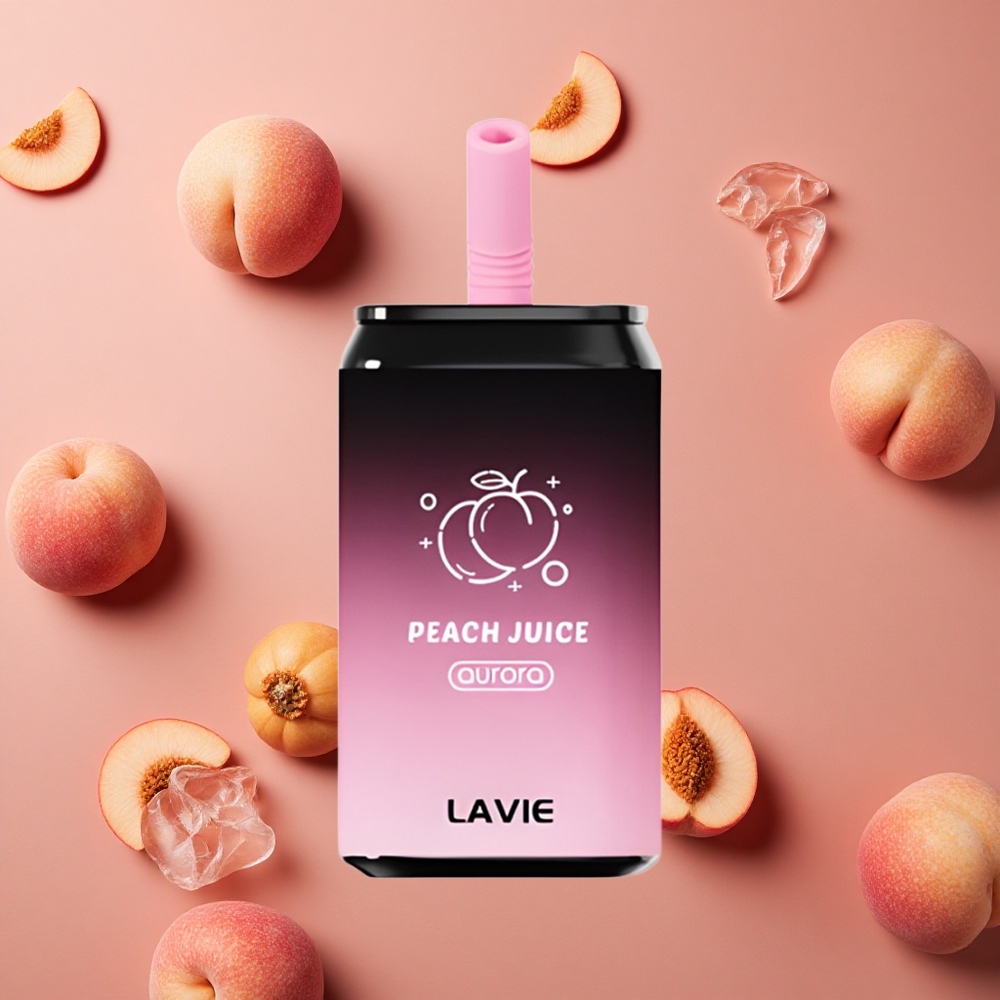 Lavie Aurora 11000 Puffs 22ML E-liquid capacity Peach Juice Rechargeable