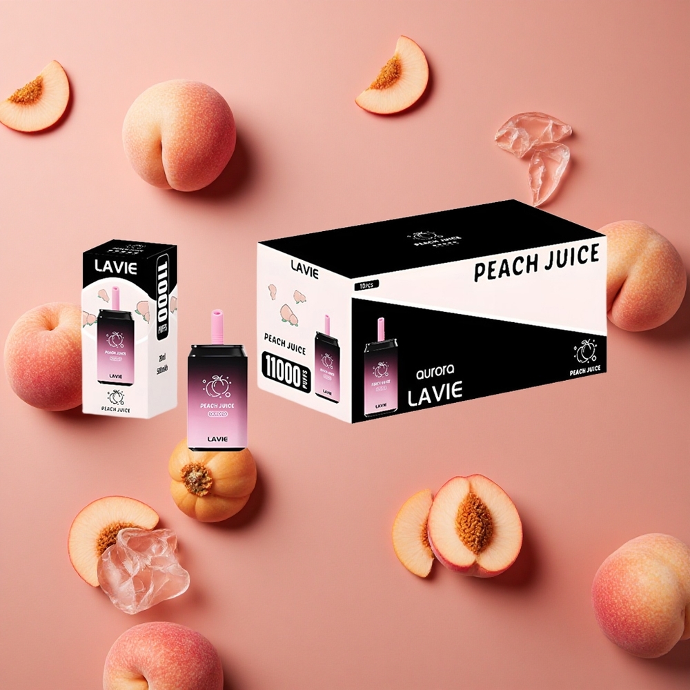 Lavie Aurora 11000 Puffs 22ML E-liquid capacity Peach Juice Rechargeable