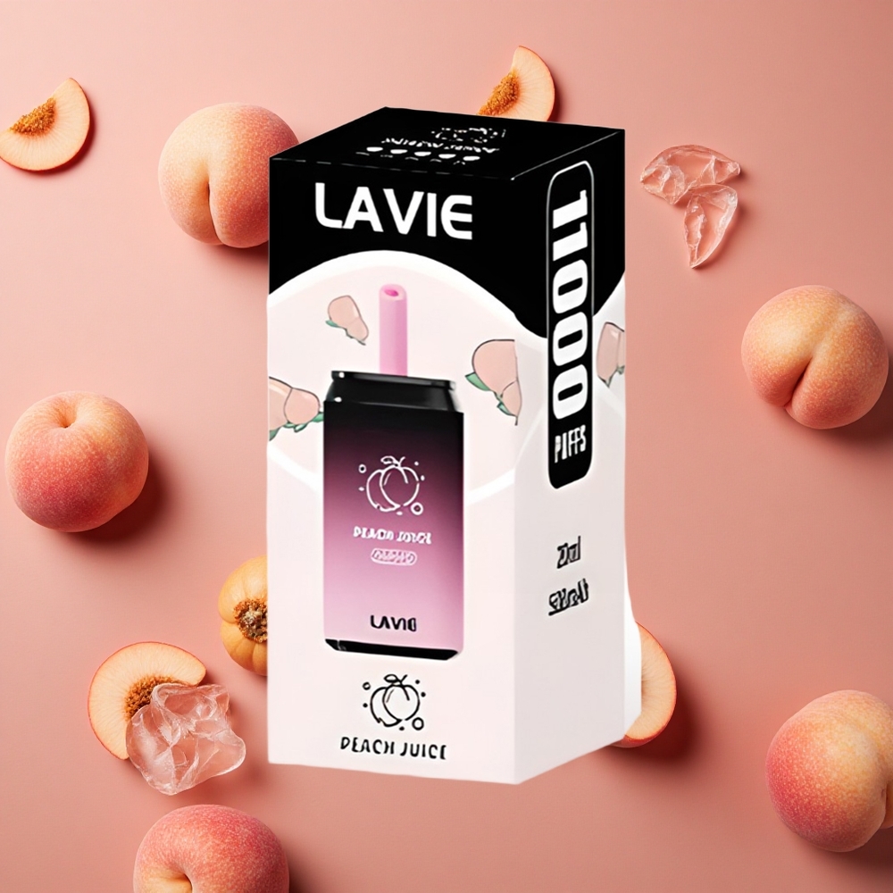 Lavie Aurora 11000 Puffs 22ML E-liquid capacity Peach Juice Rechargeable