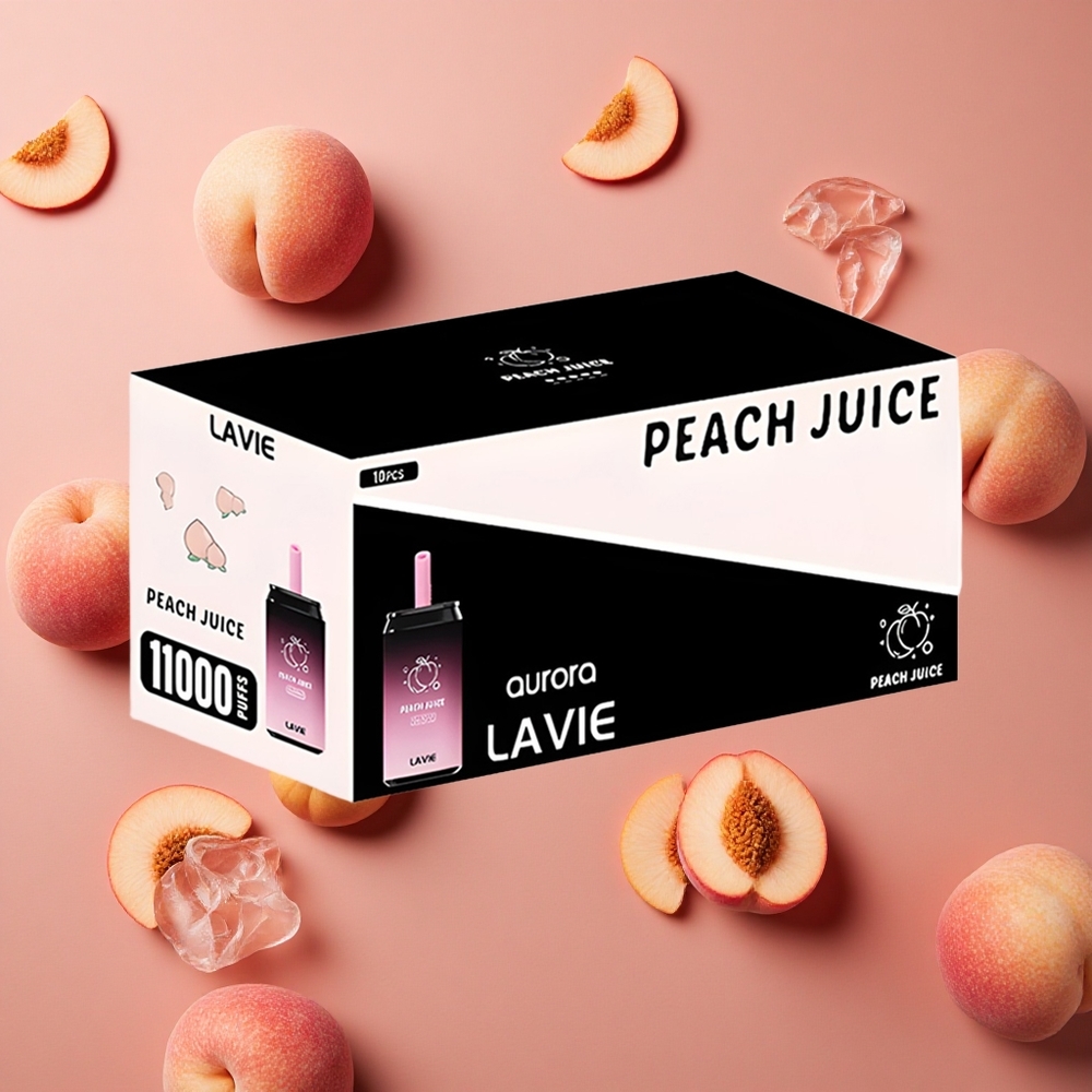 Lavie Aurora 11000 Puffs 22ML E-liquid capacity Peach Juice Rechargeable