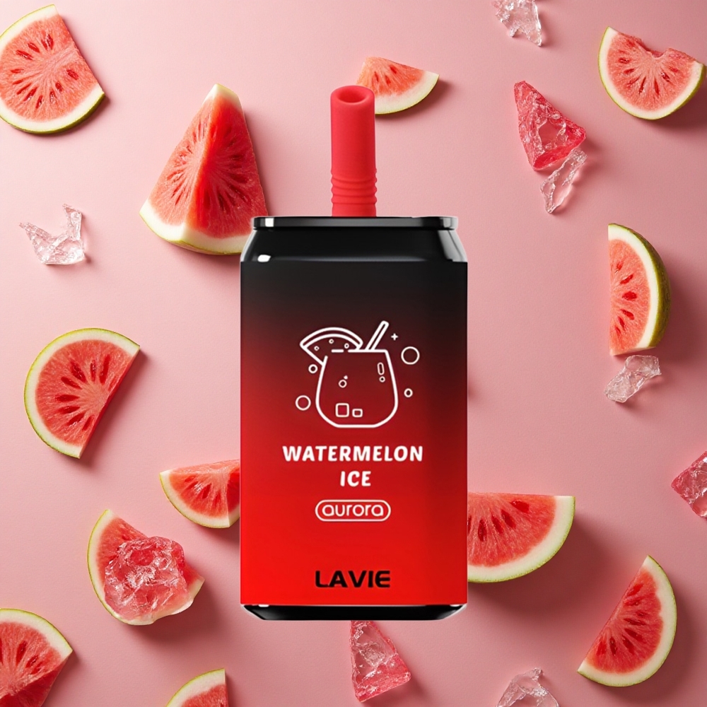Lavie Aurora 11000 Puffs Watermelon Ice 22ML E-liquid capacity Type C Rechargeable Charging port