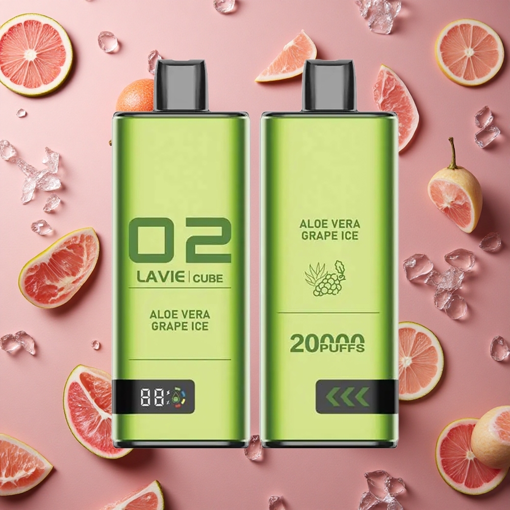 Lavie Cube 20000 Puffs 28ML E-liquid capacity Aloe Vera Grape Ice