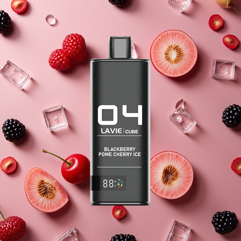 Lavie Cube 20000 Puffs Blackberry Pome Cherry Ice 28ML E-liquid capacity Type C