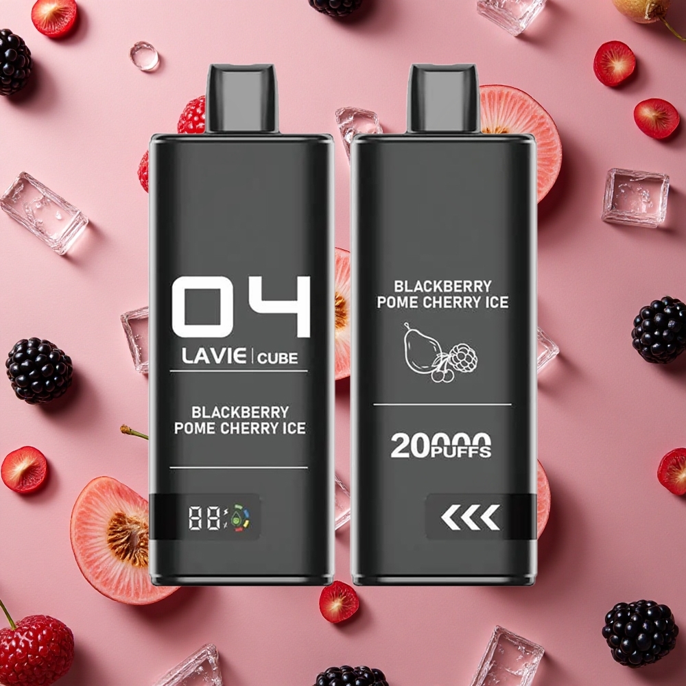 Lavie Cube 20000 Puffs Blackberry Pome Cherry Ice 28ML E-liquid capacity Type C