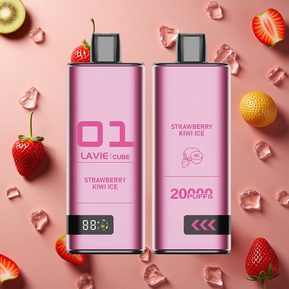 Lavie Cube 20000 Puffs Strawberry Kiwi Ice 28ML E-liquid capacity Type C