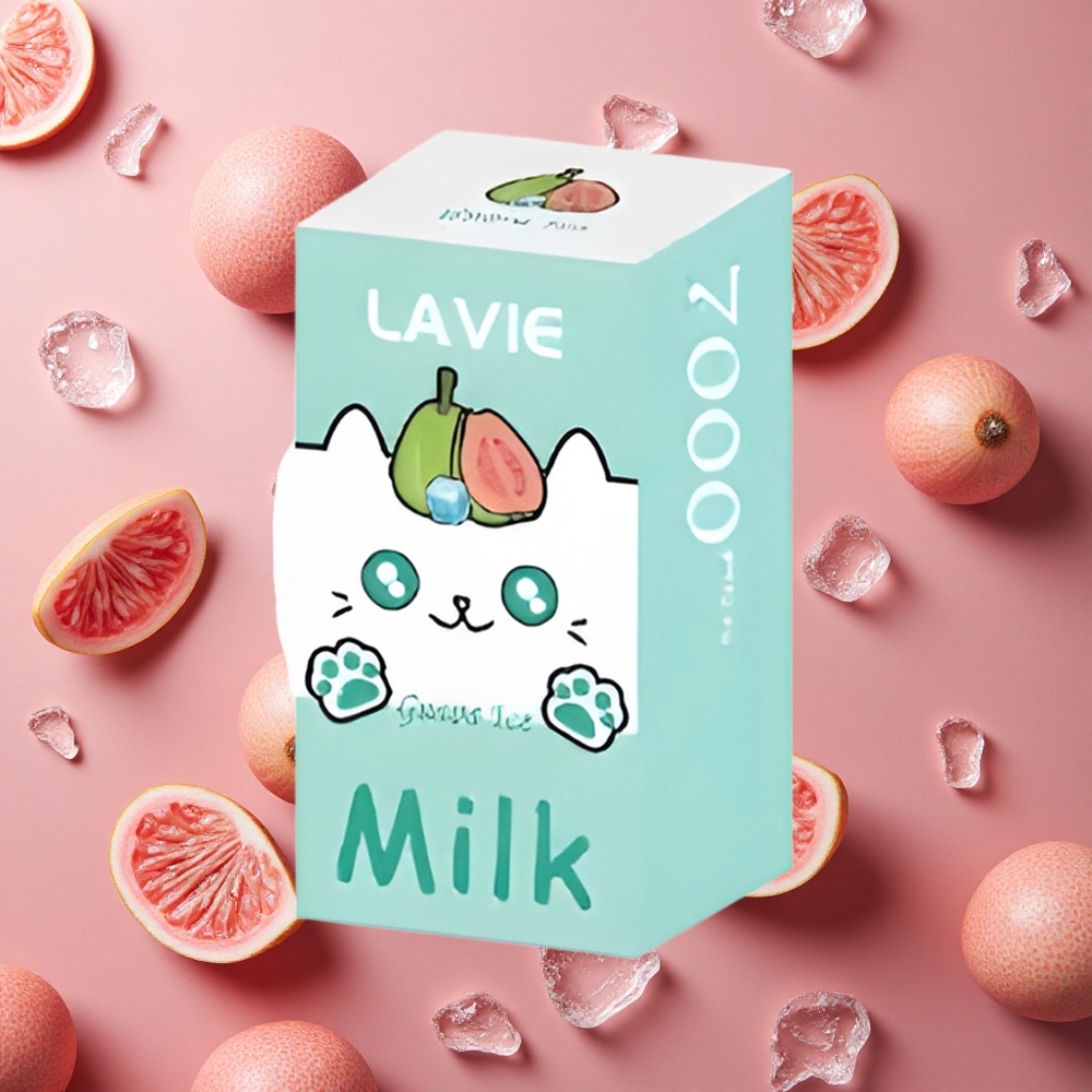 Lavie Milk 7000 Puffs Guava Ice 16ML E-liquid capacity Type C Rechargeable