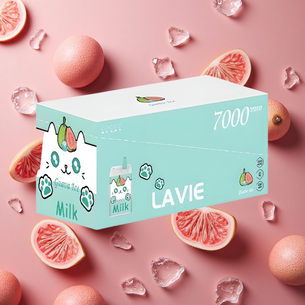 Lavie Milk 7000 Puffs Guava Ice 16ML E-liquid capacity Type C Rechargeable