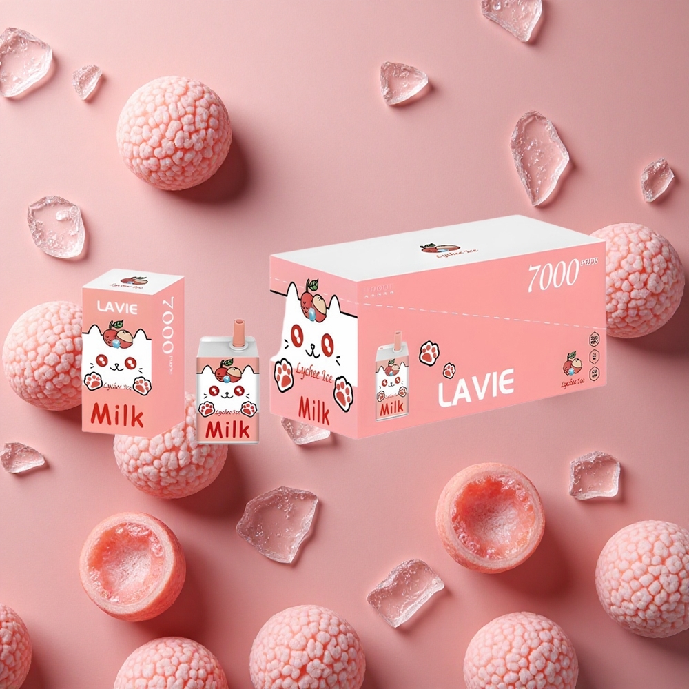 Lavie Milk 7000 Puffs Lychee Ice 16ML E-liquid capacity 600mAh