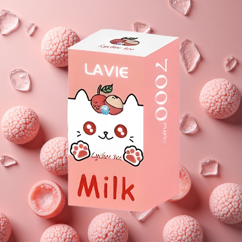 Lavie Milk 7000 Puffs Lychee Ice 16ML E-liquid capacity 600mAh