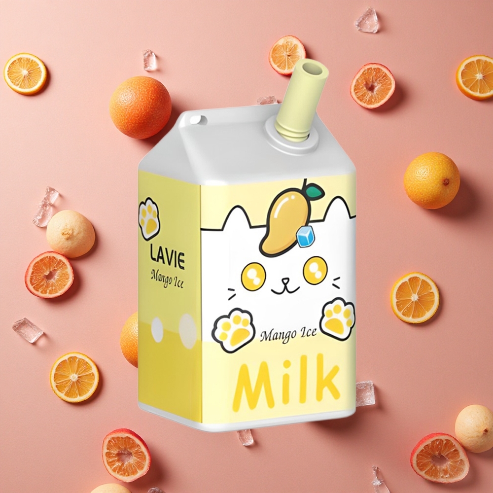 Lavie Milk 7000 Puffs Mango Ice 16ML E-liquid capacity Type C Rechargeable