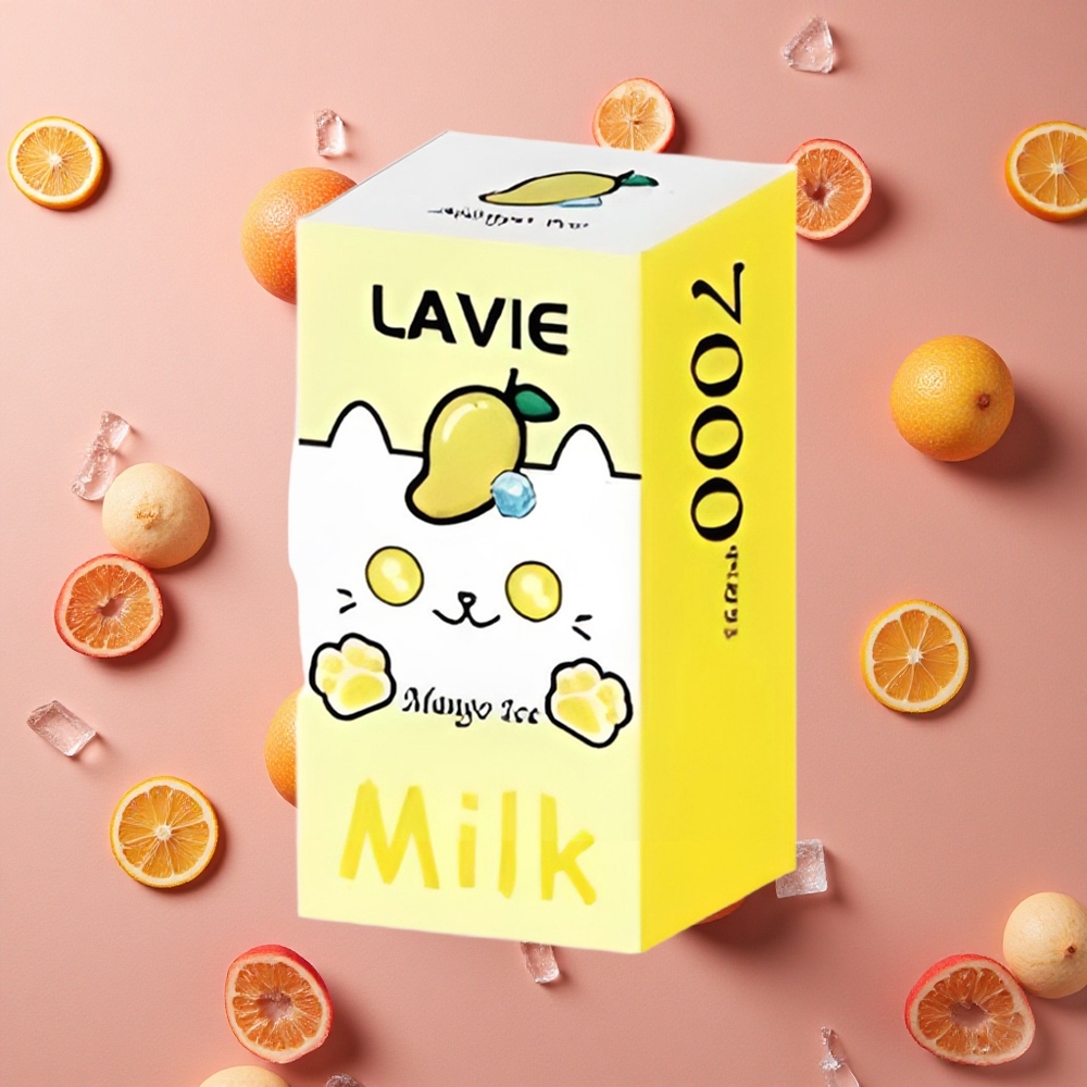 Lavie Milk 7000 Puffs Mango Ice 16ML E-liquid capacity Type C Rechargeable