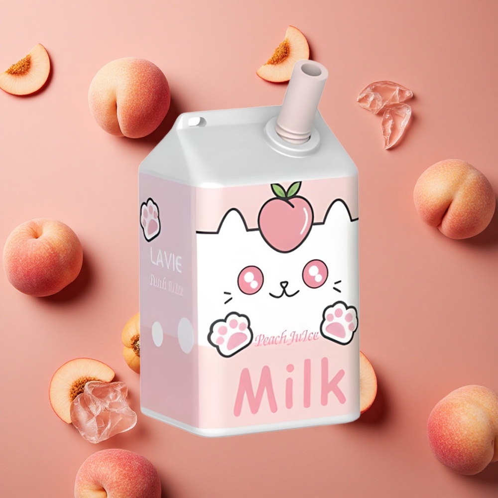 Lavie Milk 7000 Puffs Peach Juice 16ML E-liquid capacity Type C Rechargeable