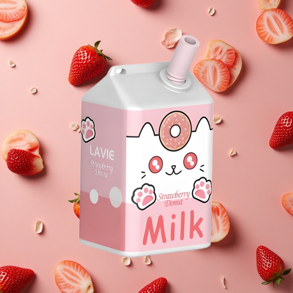 Lavie Milk 7000 Puffs Strawberry Donut 16ML E-liquid capacity Type C