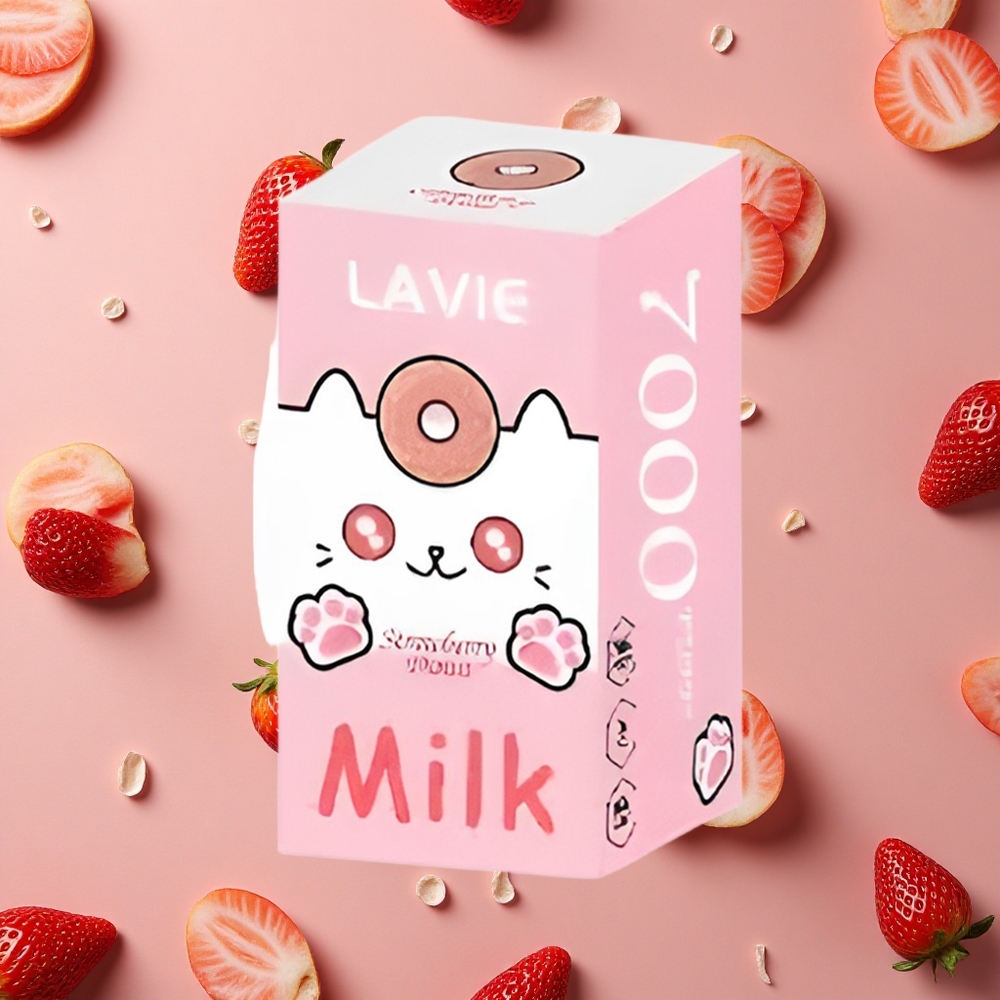 Lavie Milk 7000 Puffs Strawberry Donut 16ML E-liquid capacity Type C