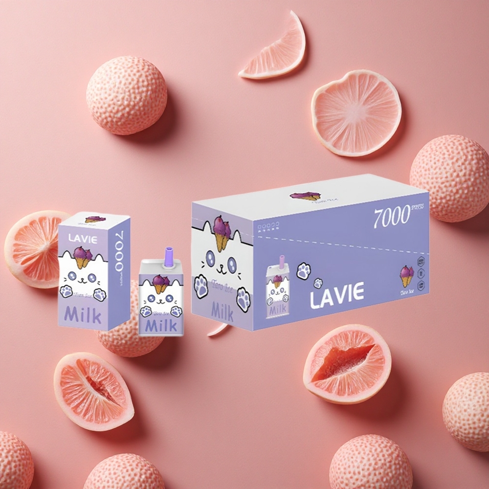 Lavie Milk 7000 Puffs Taro Ice 16ML E-liquid capacity Type C Rechargeable