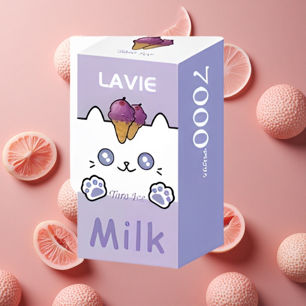 Lavie Milk 7000 Puffs Taro Ice 16ML E-liquid capacity Type C Rechargeable
