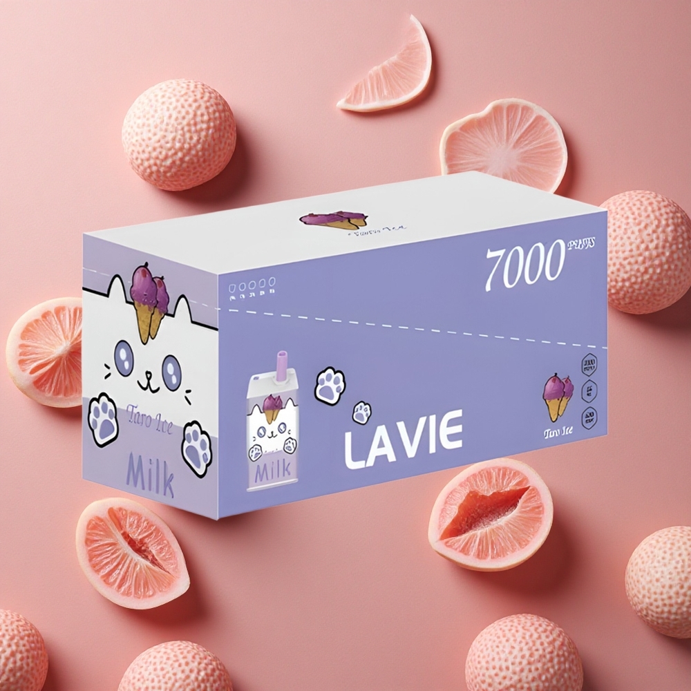 Lavie Milk 7000 Puffs Taro Ice 16ML E-liquid capacity Type C Rechargeable