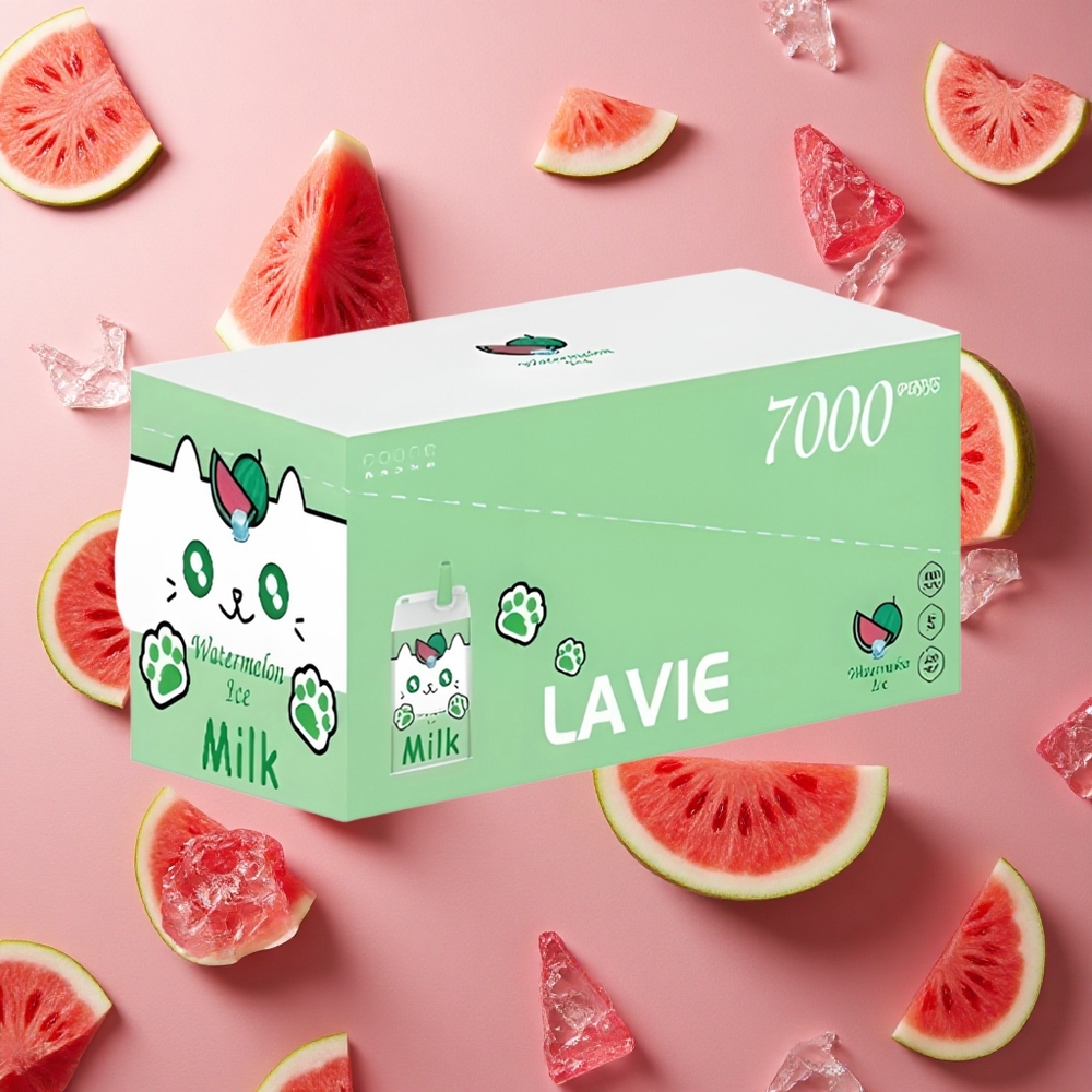 Lavie Milk 7000 Puffs Watermelon Ice 16ML E-liquid capacity Type C