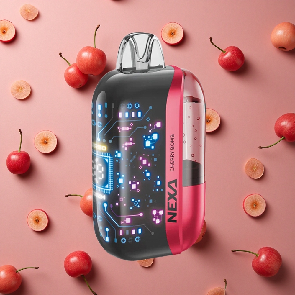 NEXA Ultra 50000 Puffs Cherry Bomp 20ml Prefilled Capacity 800mah
