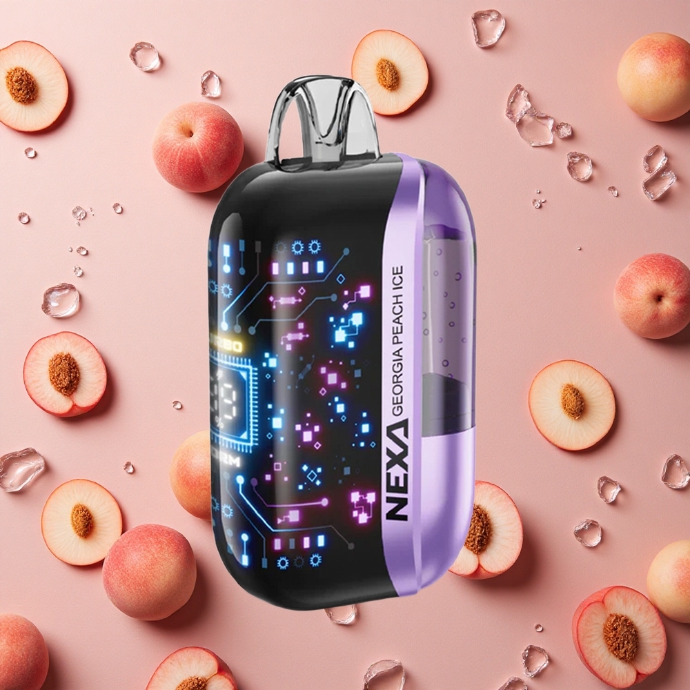 NEXA Ultra 50000 Puffs Georgia Peach Ice 20ml Prefilled Capacity 5% Nicotine