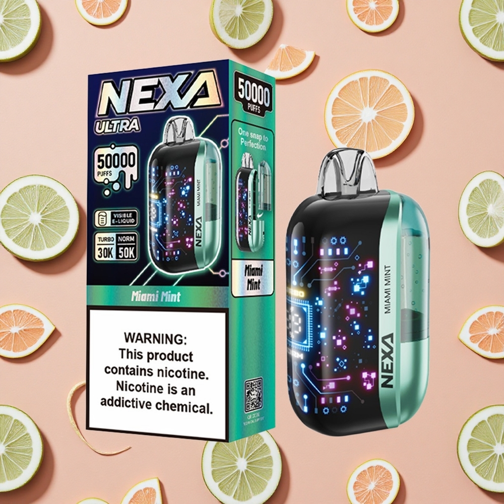 NEXA Ultra 50000 Puffs Miami Mint 20ml Prefilled Capacity 800mah