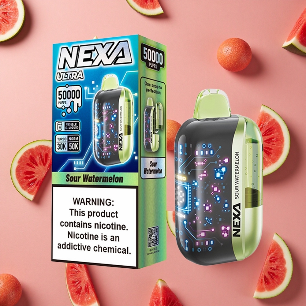 NEXA Ultra 50000 Puffs Sour Watermelon 20ml Prefilled Capacity 800mAh