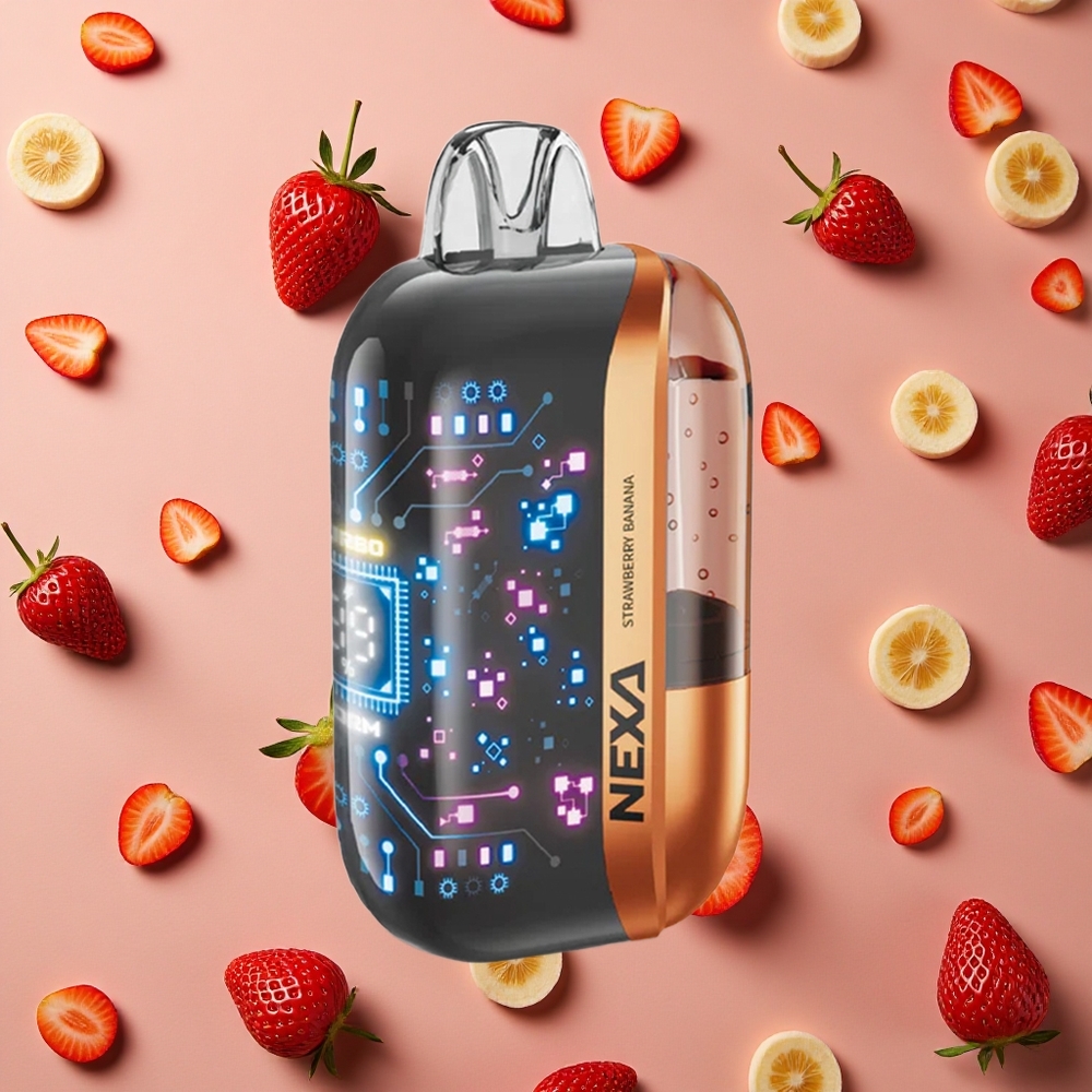 NEXA Ultra 50000 Puffs Strawberry Banana 20ml Prefilled Capacity Type-C