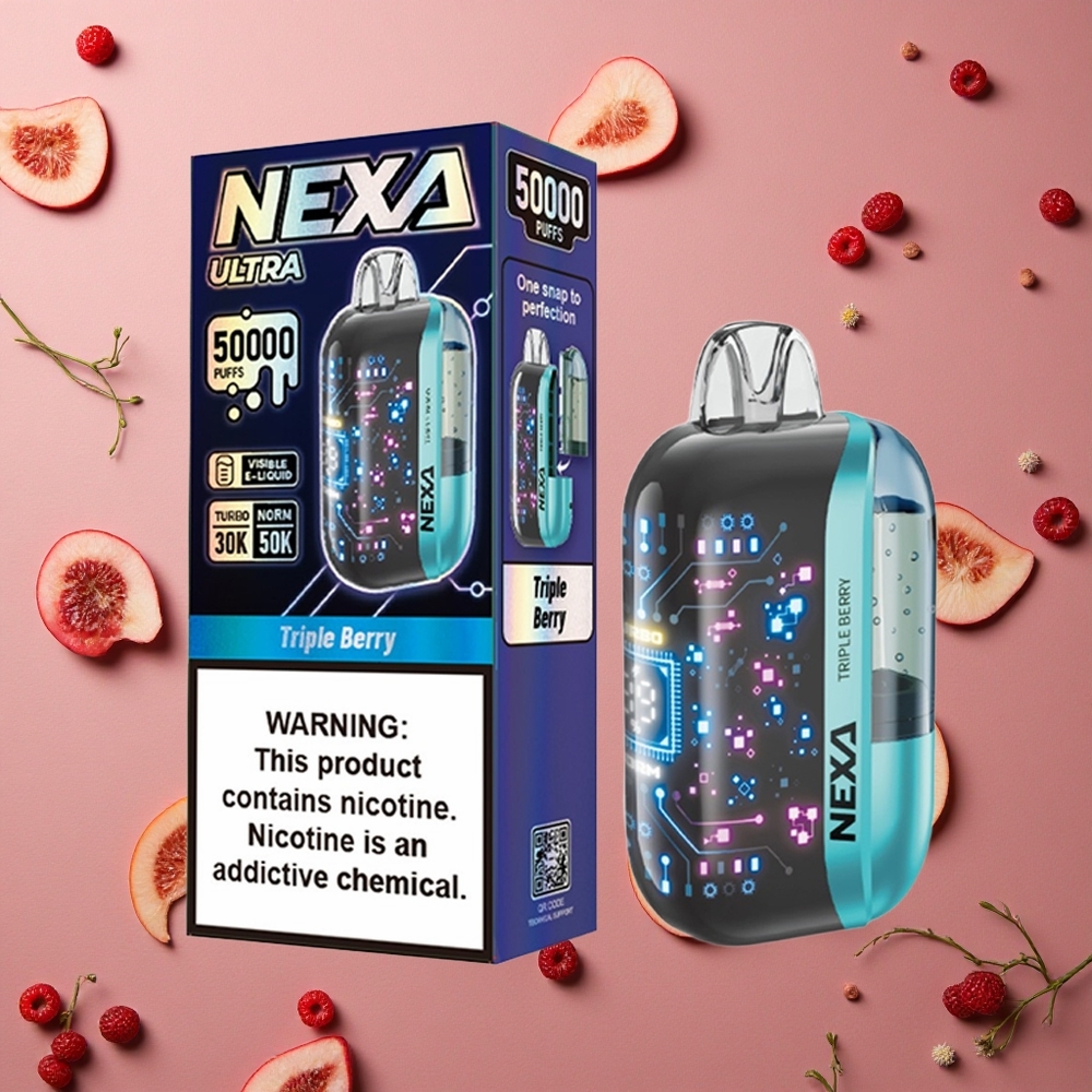 NEXA Ultra 50000 Puffs Triple Berry 20ml Prefilled Capacity 800mah