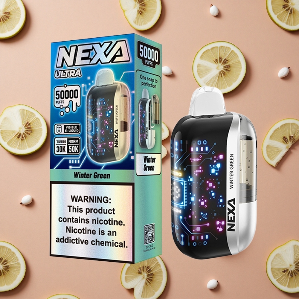 NEXA Ultra 50000 Puffs Winter Green 20ml Prefilled Capacity 5% Nicotine