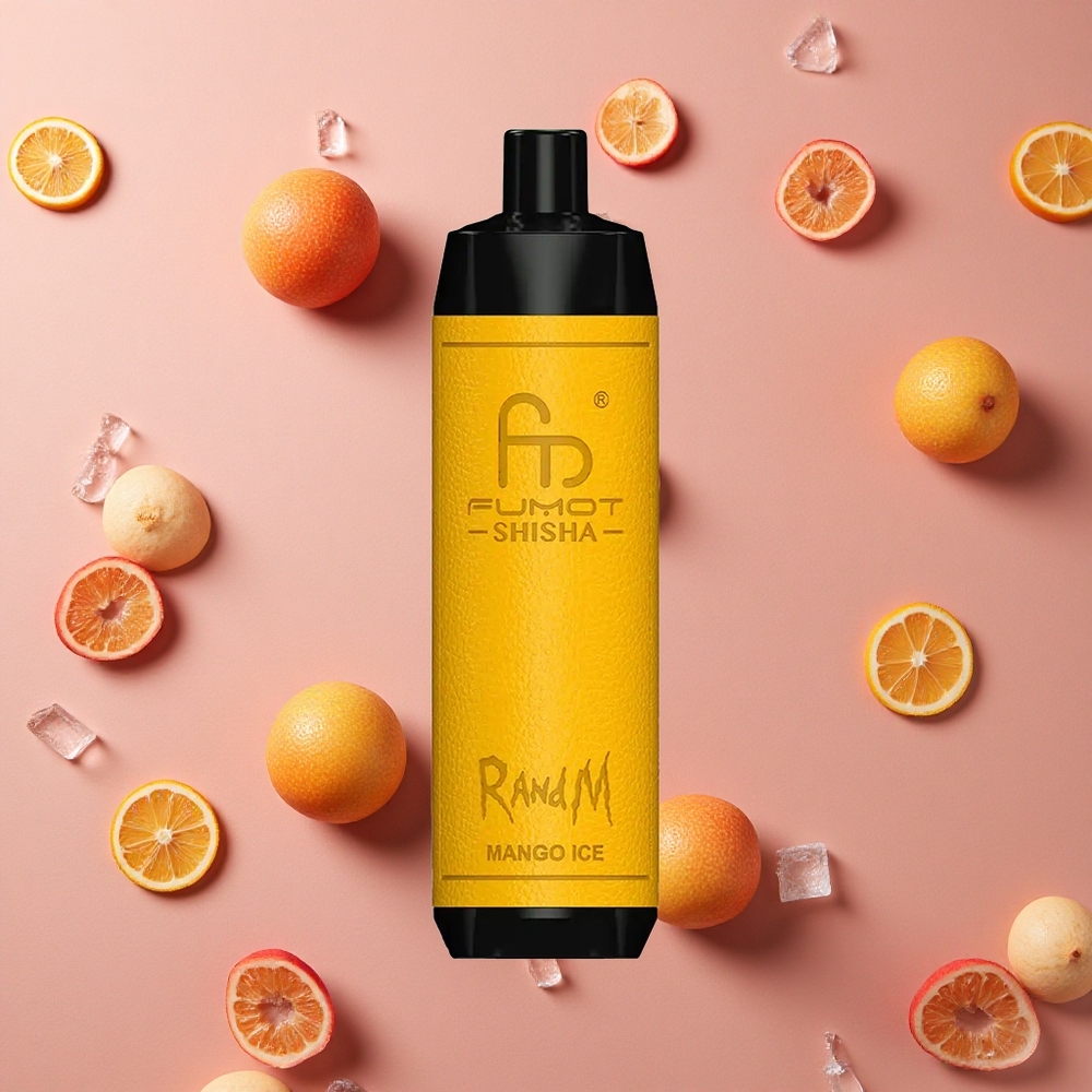 RandM Fumot Shisha 10000 Puffs Mango Ice 18ml Prefilled E-liquid Disposable Vape