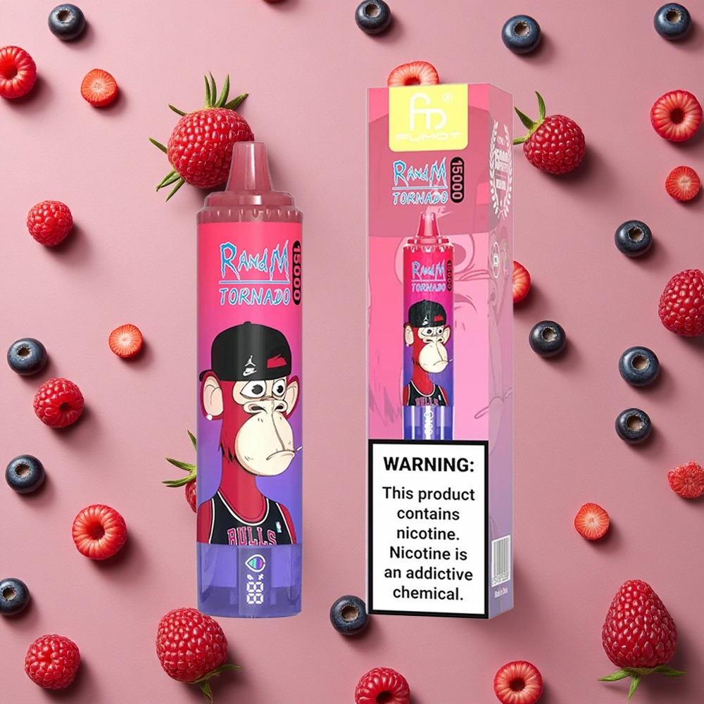RandM Fumot Tornado 15000 Puffs 25ml Bluesour Raspberry