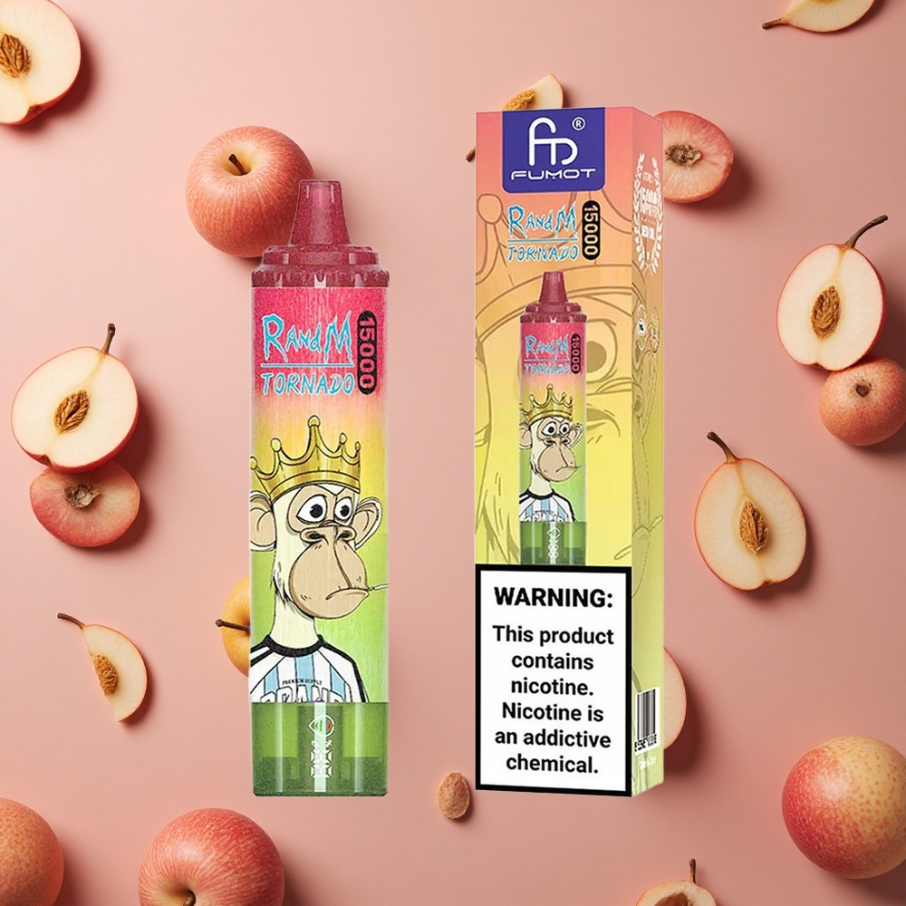 RandM Fumot Tornado 15000 Puffs Apple Peach Pear 25ml LCD