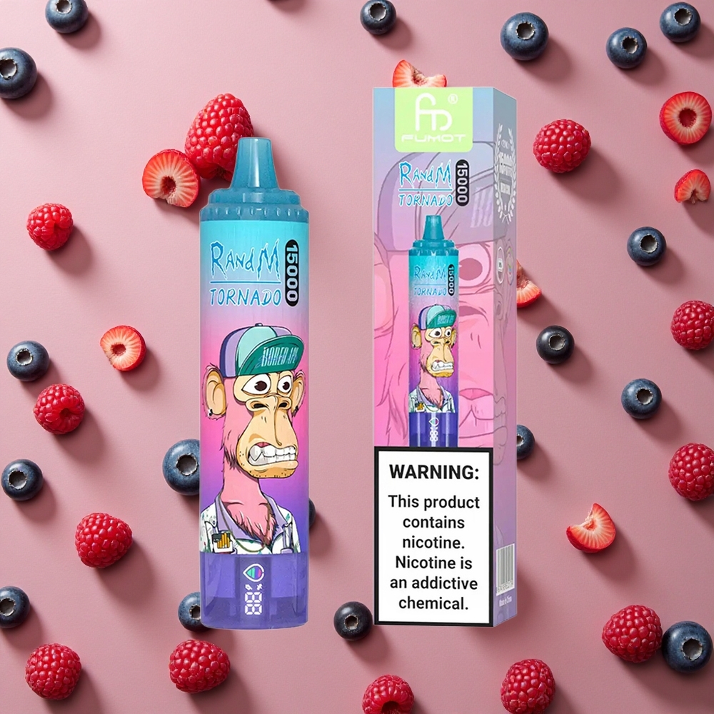 RandM Fumot Tornado 15000 Puffs Blueberry Raspberry 25ml LCD