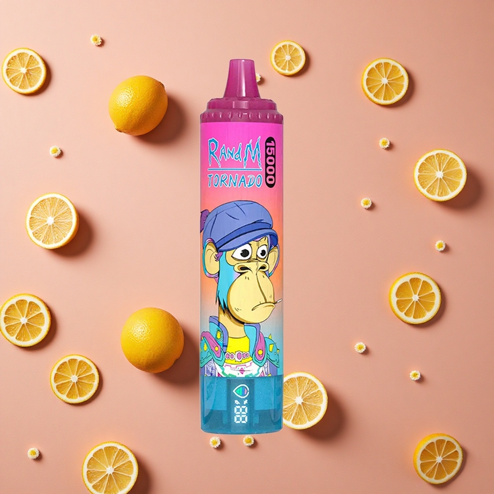 RandM Fumot Tornado 15000 Puffs Lemonade LCD Type-C