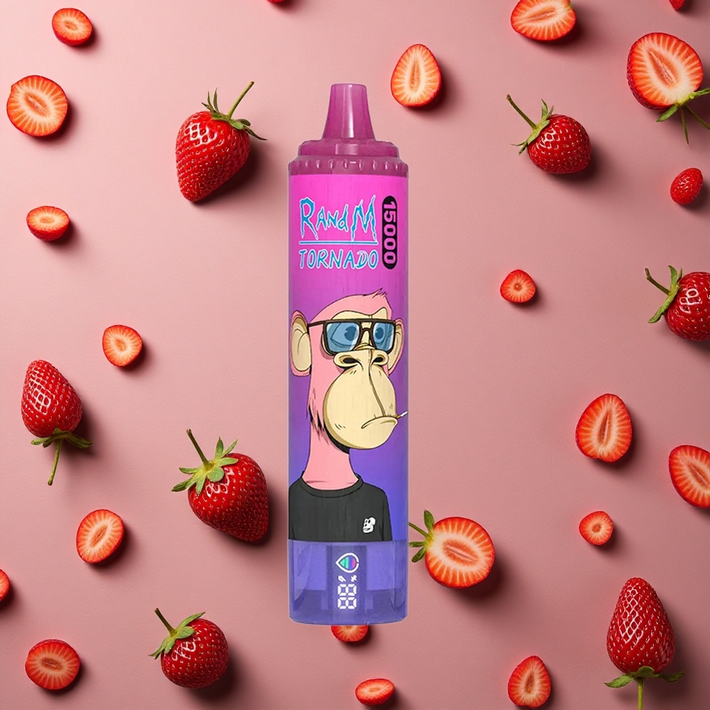 RandM Fumot Tornado 15000 Puffs Strawberry Grape 25ml USB Type-C