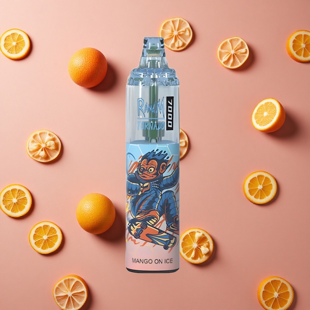 RandM Fumot Tornado 7000 Puffs 14 ML E-liquid Mango On Ice