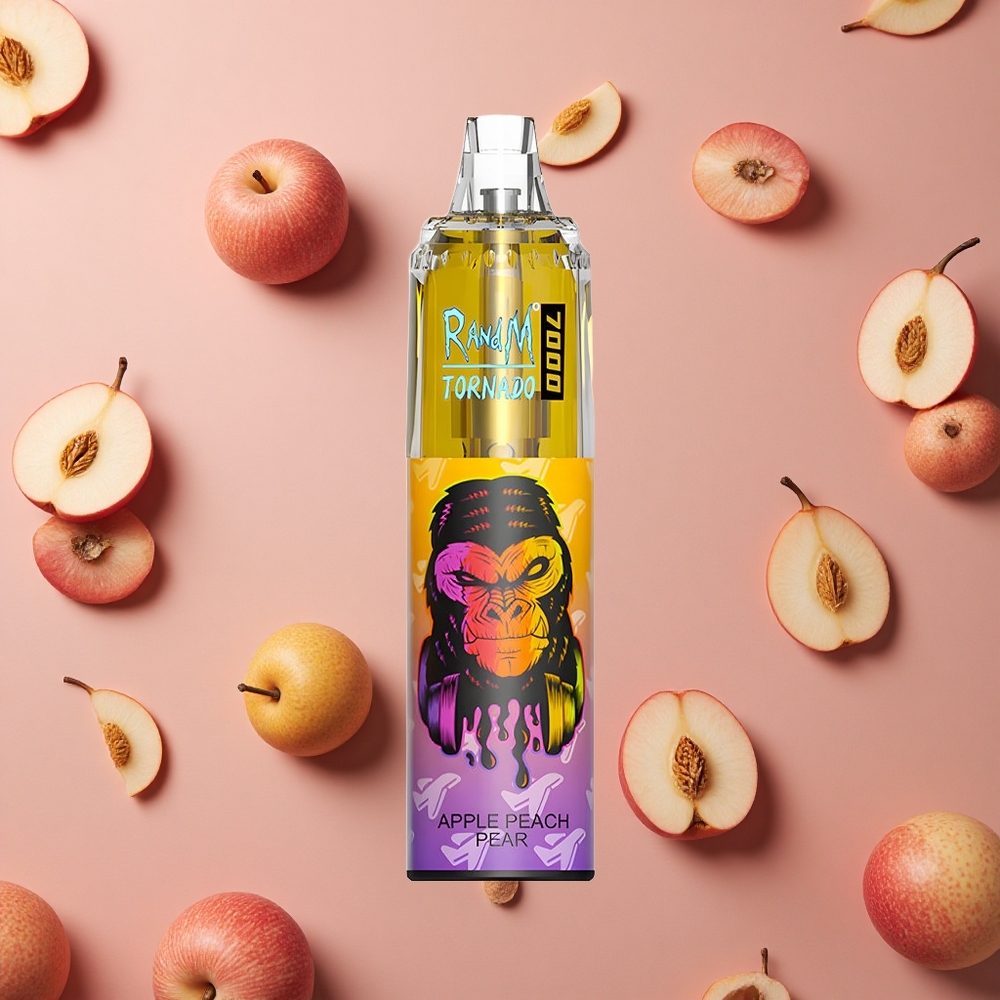 RandM Fumot Tornado 7000 Puffs Apple Peach Pear 14ML Mesh Coil