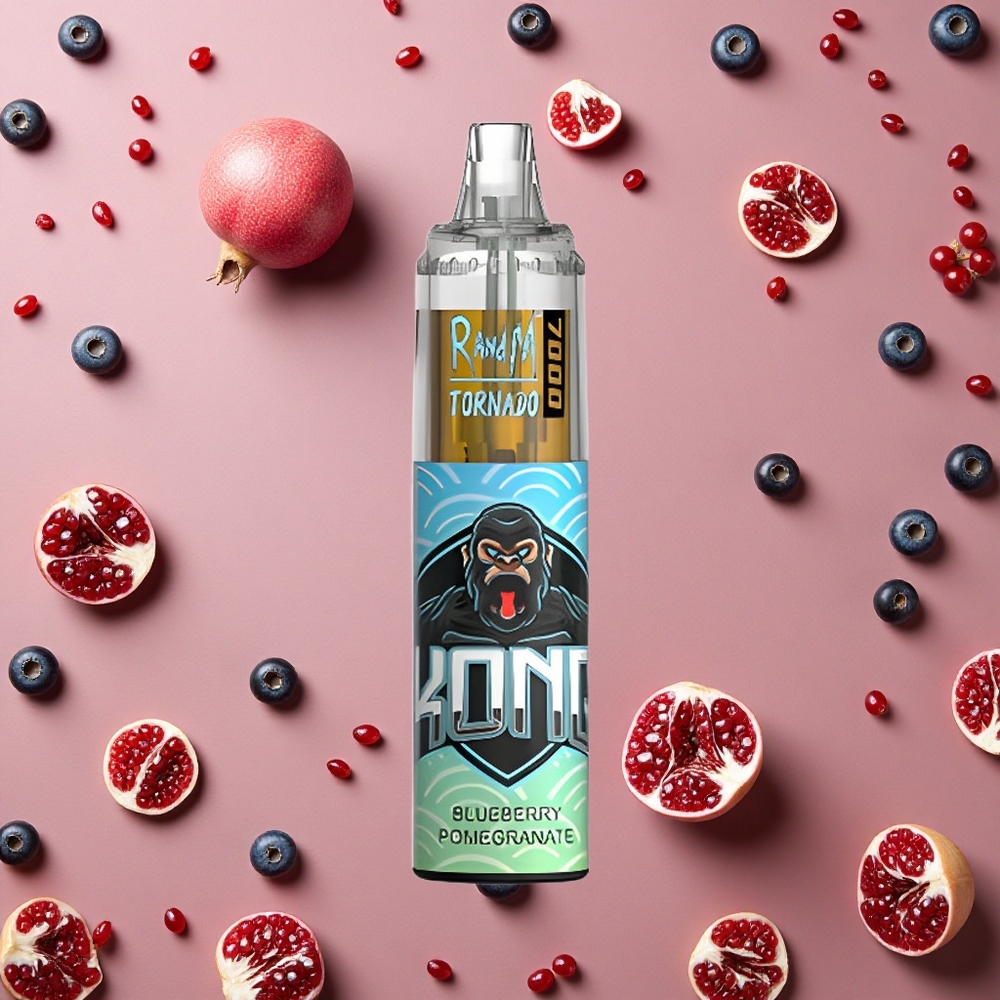 RandM Fumot Tornado 7000 Puffs Blueberry Pomegranate Mesh Coil Type-C Port
