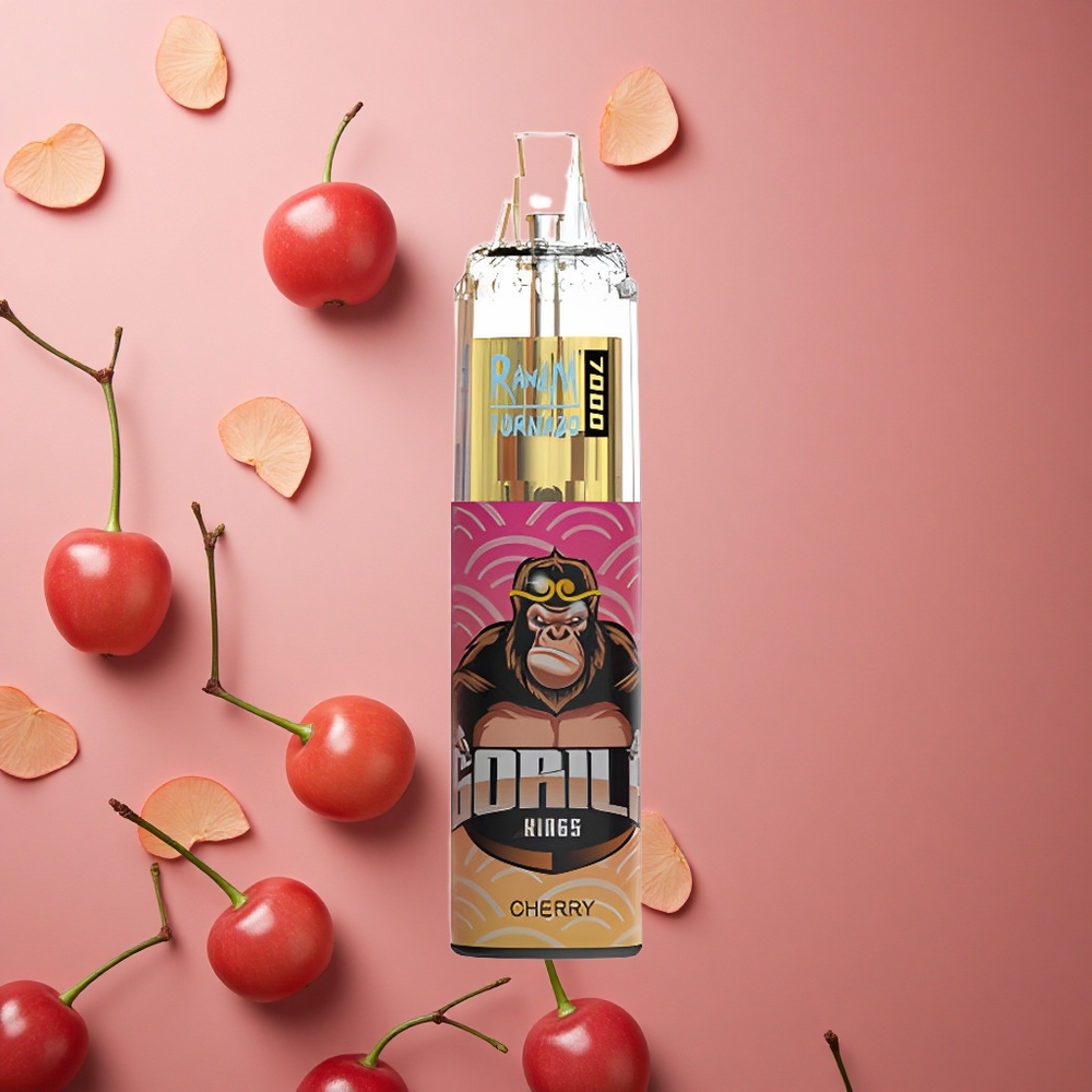 RandM Fumot Tornado 7000 Puffs Cherry 14ML E-liquid RGB Light