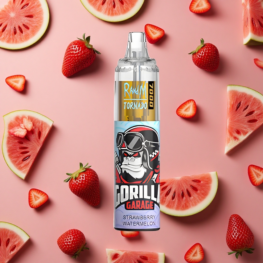 RandM Fumot Tornado 7000 Puffs Strawberry Watermelon Mesh Coil Air-Adjustable