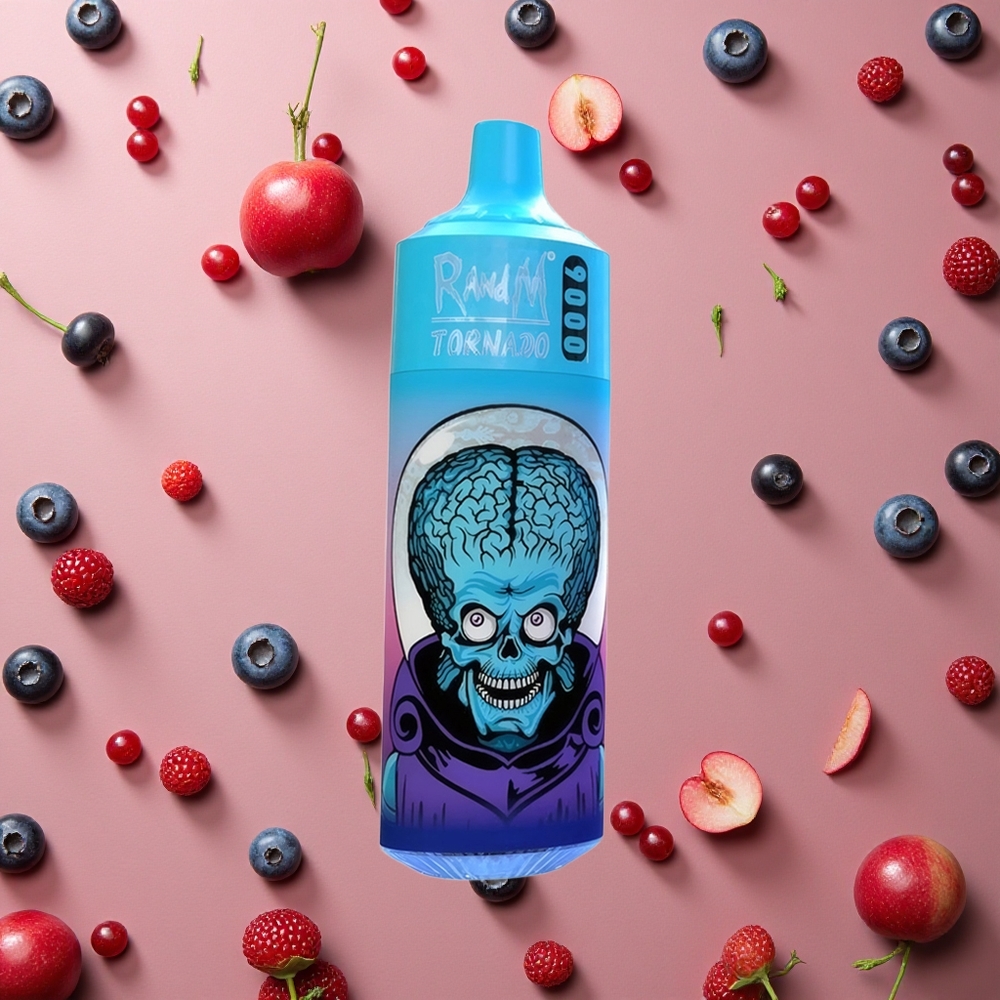 RandM Fumot Tornado 9000 Puffs Blueberry Cherry Cranberry Mesh Coil